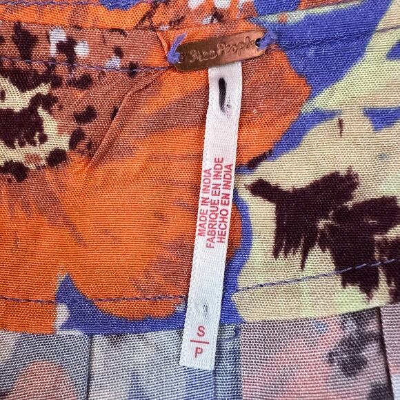 FP Sugar Crush Floral Mini Dress in Lavender & White & Orange Floral Print Small - Picture 15 of 16